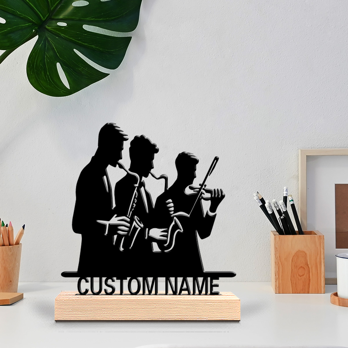 Musical Instrument Name - 1 stuk Muziekinstrumenten met gepersonaliseerde naam,