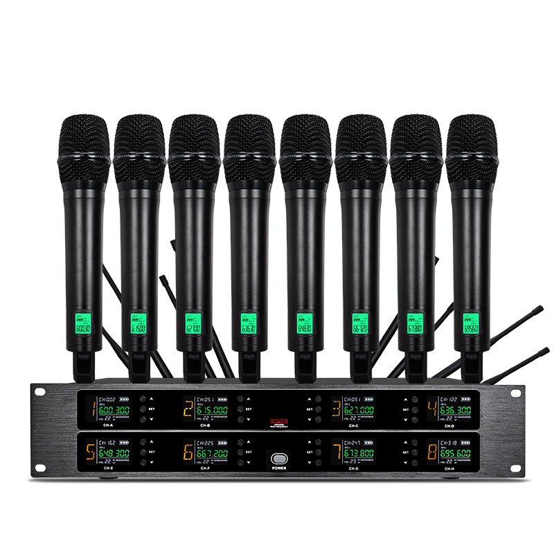 Shure Mic Sm58 - Professionele draadloze microfoon, UHF, 8 kanalen,