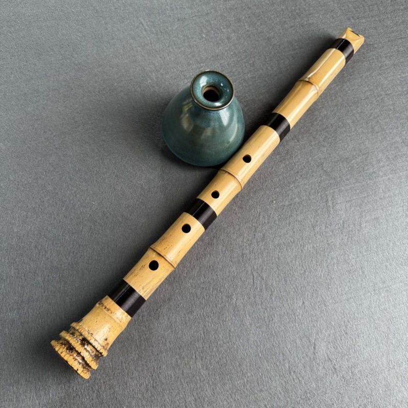 Musical Instrument In Chinese - 5-gaats Shakuhachi Chinese traditie Shakuhachi Folk