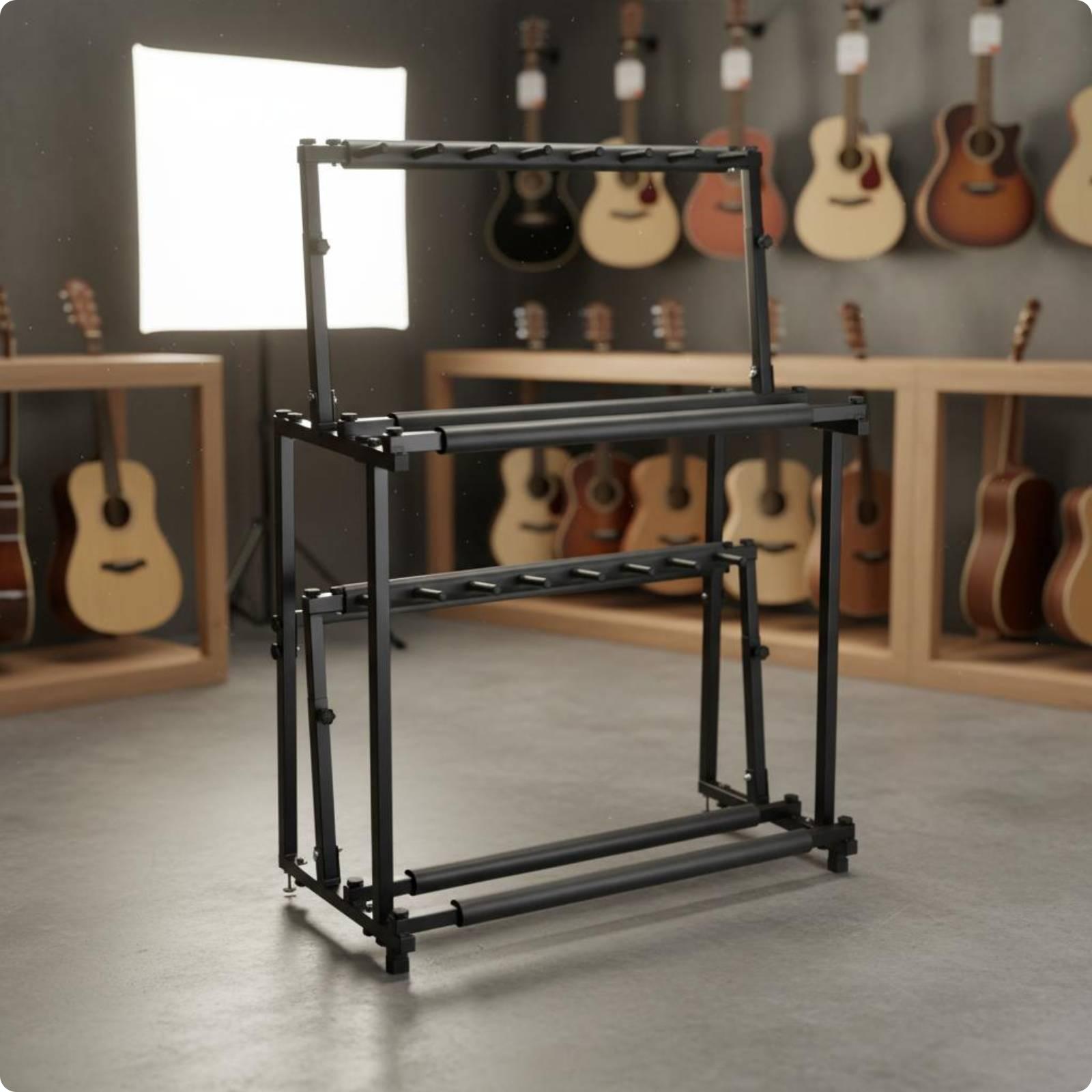 Musical Instrument Ukulele - Grote capaciteit verstelbaar ukulele-displayrek met dubbele