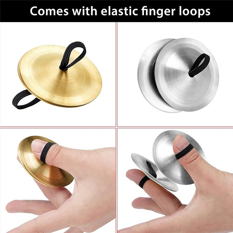 Musical Instrument Zills - AEF6-vingercymbalen buikdans vingerdans vingerzills vinger muziekinstrument