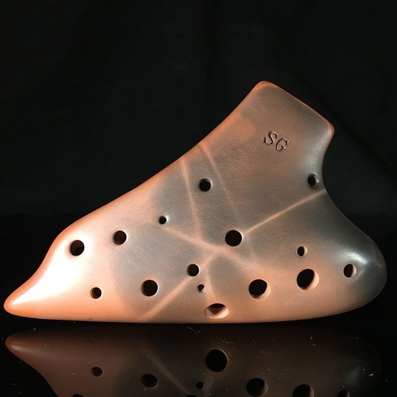 Musical Instrument In Chinese - Paarse Klei Ocarina SG Tone Professionele