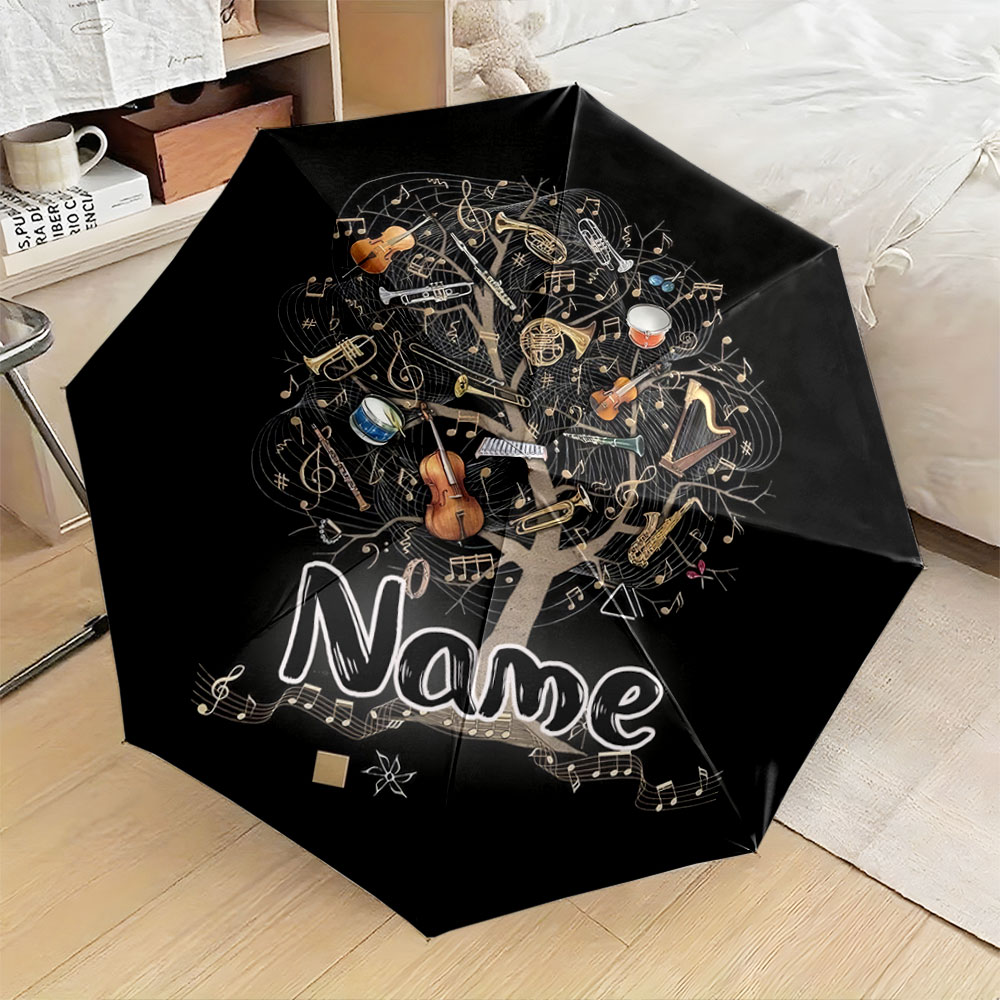 Musical Instrument Name - Paraplu met gepersonaliseerde naam, 