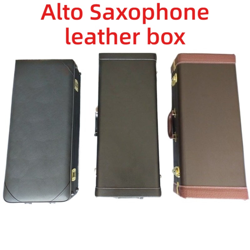 Musical Instrument Saxophone - Lederen Altsaxofoonkoffer Valbestendig Schokbestendig Waterdicht Draagbaar