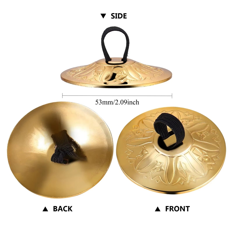 2 stuks Hot Sale Koperen Mini  - Musical Instrument Zills recensie en prijs