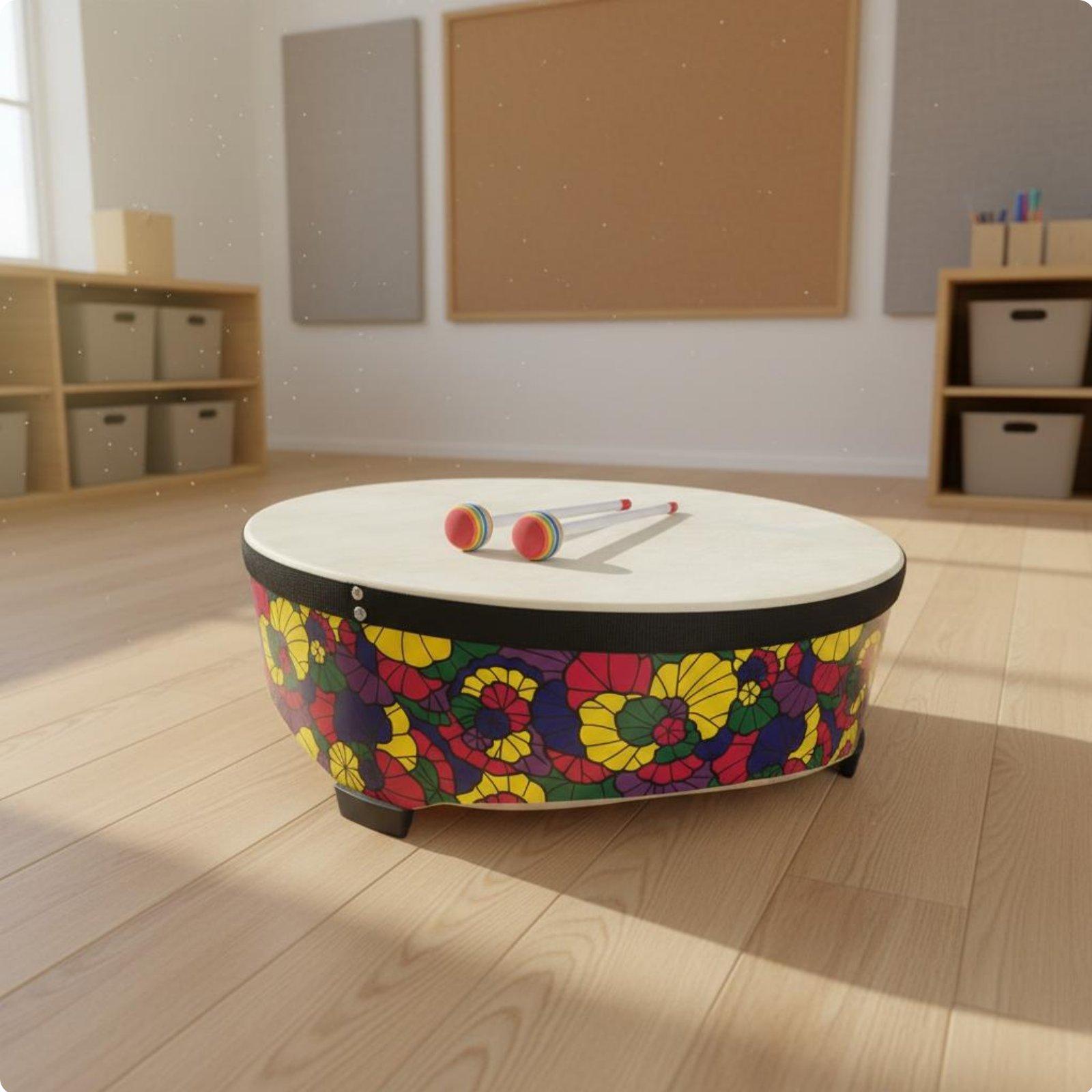 22 inch houten kindervloertrom - Musical Instrument Groups recensie en prijs