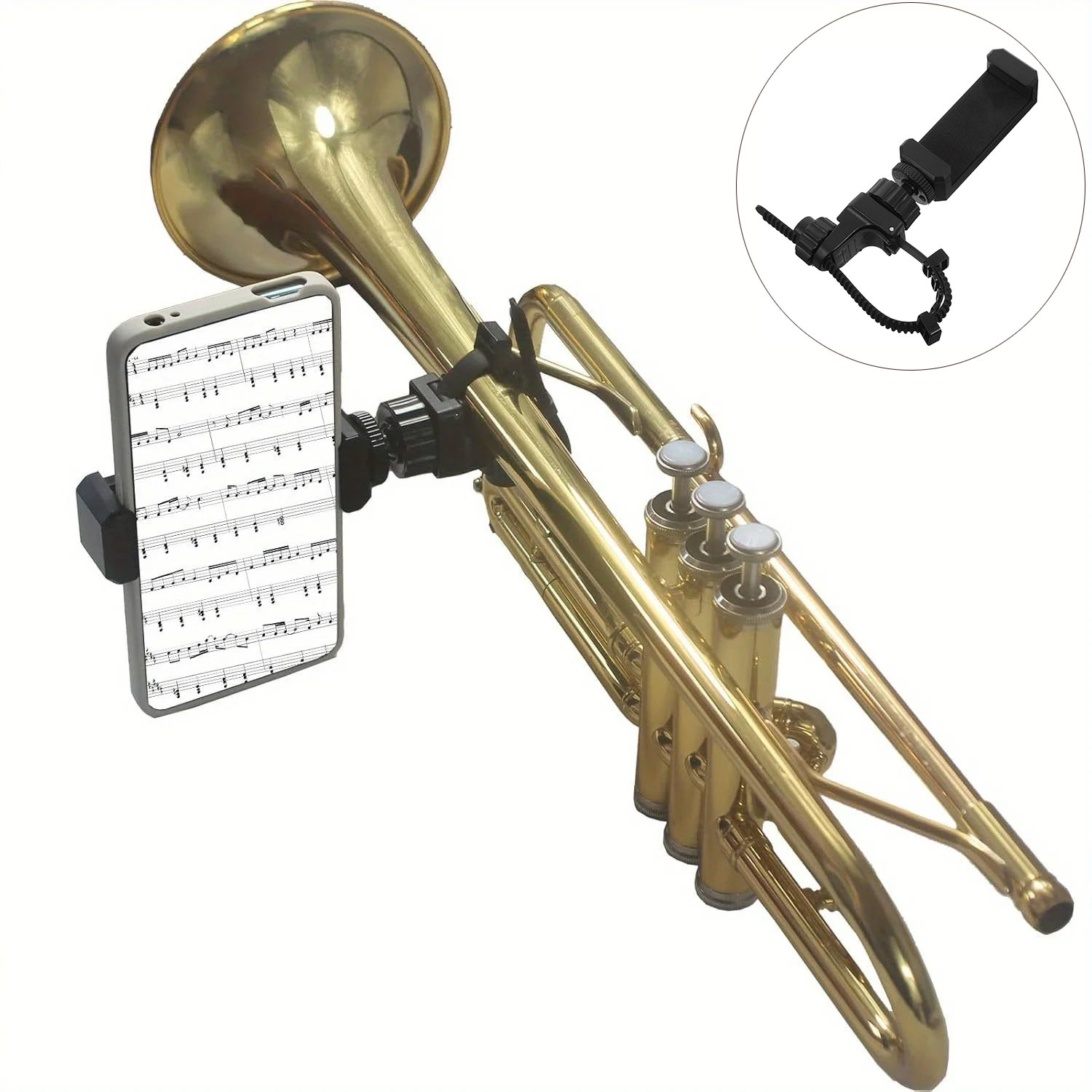 Metalen muzieklyre-clip telefo - Musical Instrument Saxophone recensie en prijs