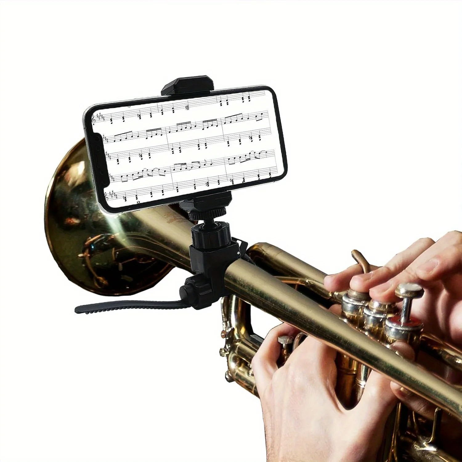 Metalen muzieklyre-clip telefo - Musical Instrument Saxophone recensie en prijs